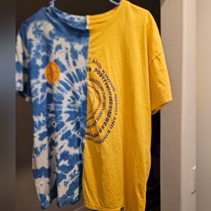 Dutch Bros T-Shirt Tie-Dye Yellow Blue